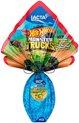 Ovo de Páscoa Lacta Hot Wheels 166G