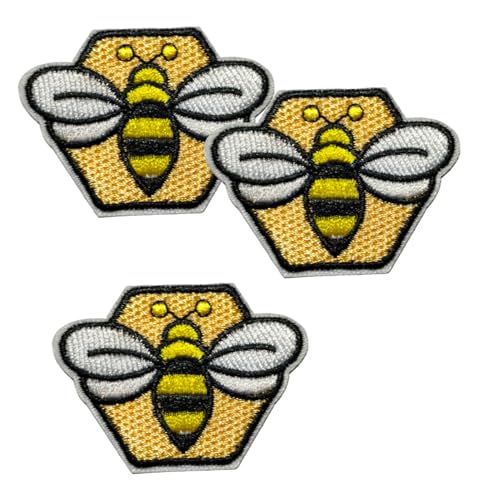 Mini parches bordados para planchar con diseño de abeja, diseño de abeja,...