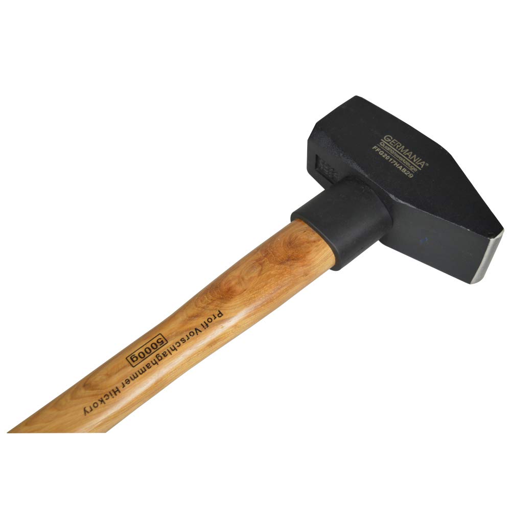 GERMANIA Vorschlaghammer 5 kg aus Stahl mit Hickory-Stiel | Abbruchhammer