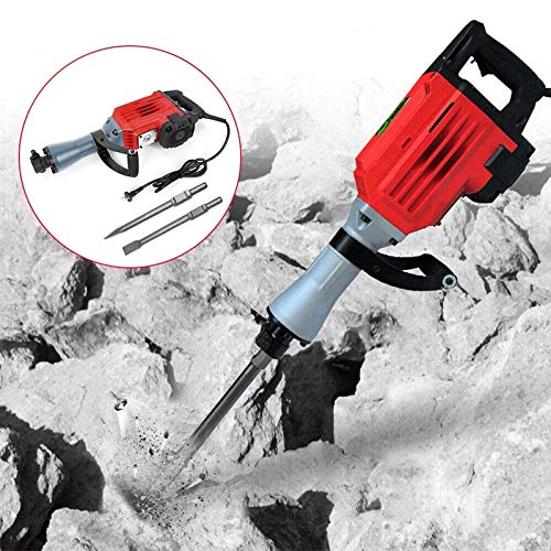 ZIRUIGONG 1500 Watt Elektrischer Abbruchhammer 1700 BPM Professioneller Betonbrecher in Industriequalität, inkl. Spitz… – Bild 3