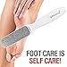 Probelle Double Sided Multidirectional Nickel Foot File Callus Remover - Immediately Reduces calluses and Corns to Powder for Instant Results, Safe Tool (White)