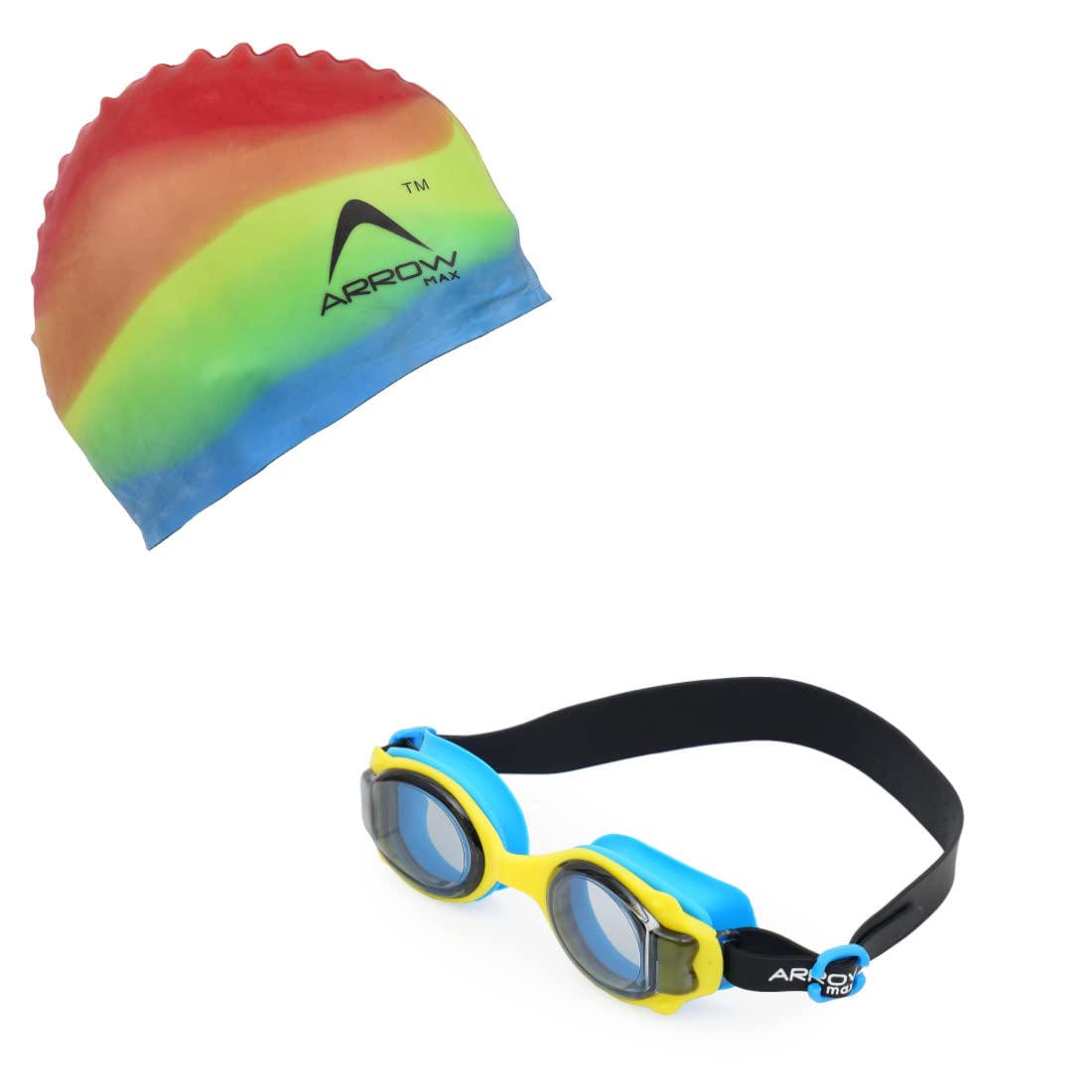See full amazon price history chart for ArrowMax Kids Swimming goggles combo kit set with multicoloured swim cap 100% silicone | Ideal for boys and girls | by price 6-14 years old | Comfortable and skin friendly -ASG-11 (BLACK-MULTI) ArrowMax Kids Swimming goggles combo kit set with multicoloured swim cap 100% silicone | Ideal for boys and girls | by price 6-14 years old | Comfortable and skin friendly -ASG-11 (BLACK-MULTI) (B09VD8FQWR) Amazon Price History, Amazon Price Tracker