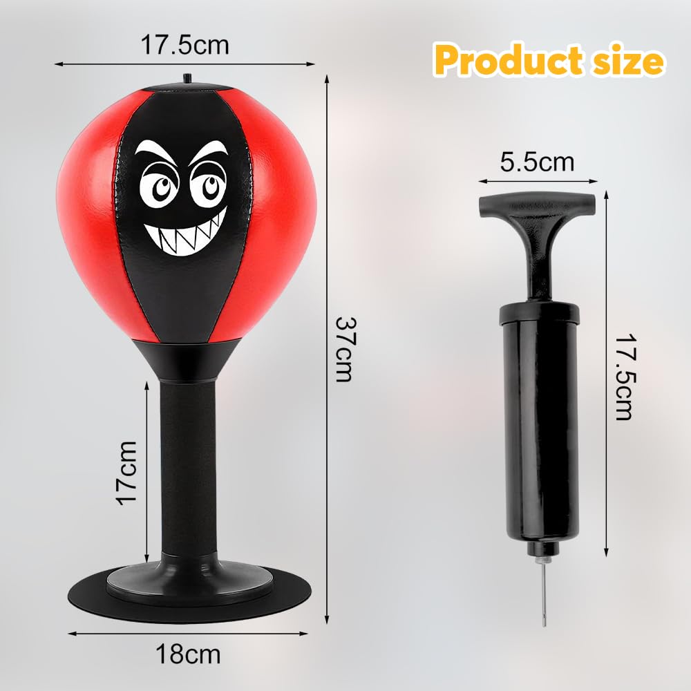 Punching ball tavolo ufficio punching ball con ventosa, resistente palla Rage Bag Desktop Punching Bag Mini sacco da boxe per attività a casa e in ufficio per alleviare lo stress