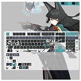 ゼンレスゾーンゼロ 周辺 星見雅（ほしみみやび） キーキャップ PBT染め 熱昇華 メカニカルキーキャップ Cherry MX Gateronスイッチ MXスイッチのメカニカルゲーミングキーボード用 (A)