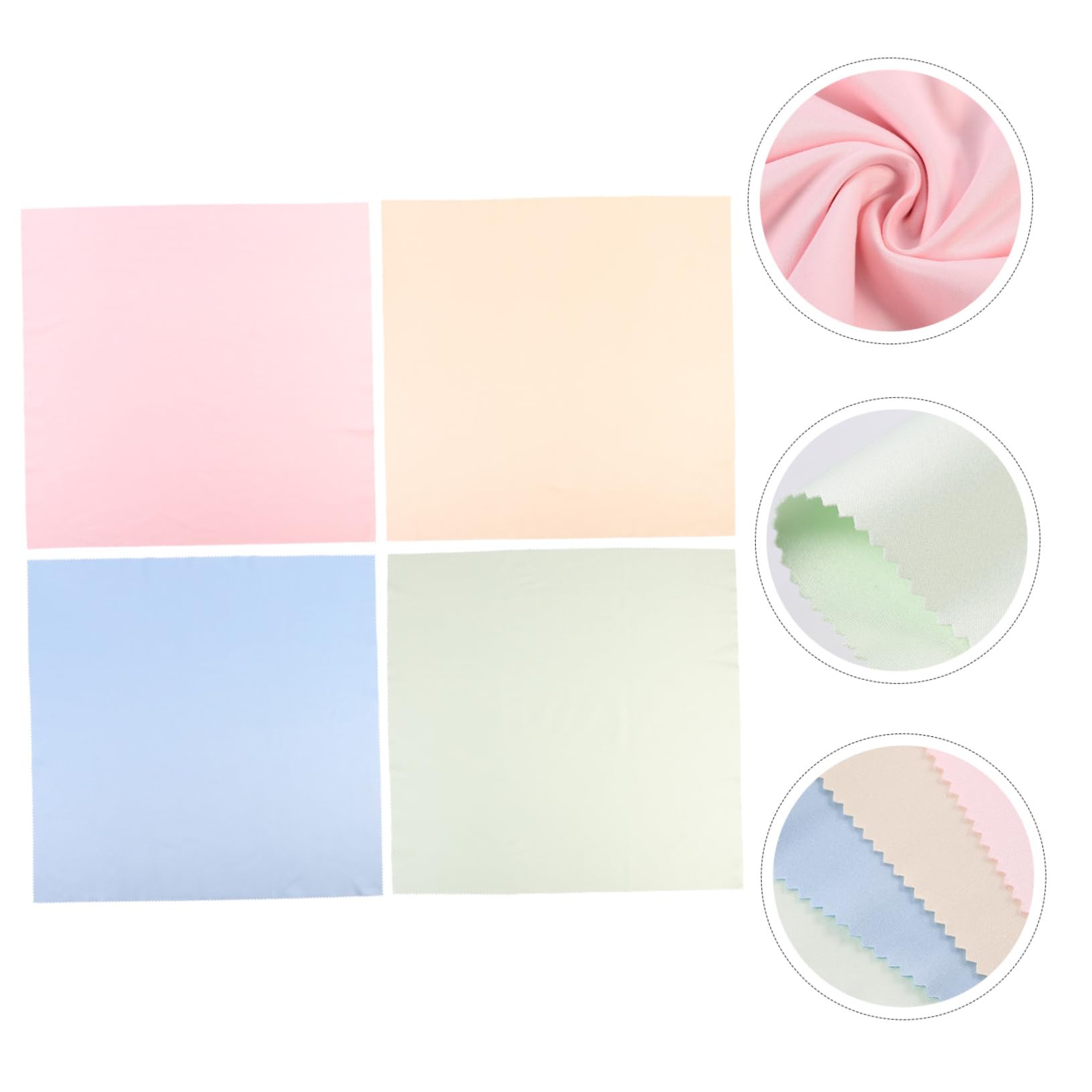 3 Ensembles 4 Pièces grand chiffon à lunettes chiffons de nettoyage pour lunettes de soleil lingettes nettoyantes pour écran chiffon de nettoyage chiffon nettoyage camtrix camera FRCOLOR