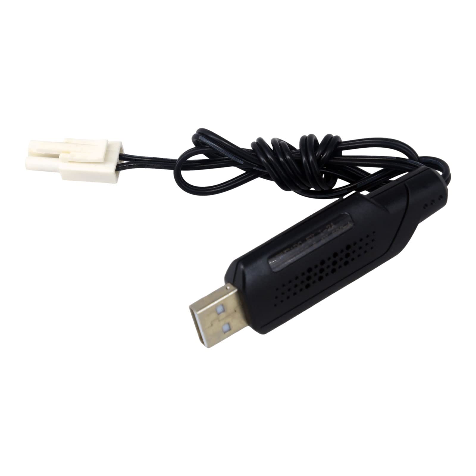Batería de litio de 6,4 V 500 mA, cargador de EE. UU., EL-2P, enchufe no macho para modelo RC Buggy Car Truck Speedboat