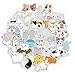 Pacchetto Adesivi per Auto,Adesivo per Gattino Simpatico Cartone Animato 50 PCS Adesivi per Laptop per Valigia MacBook Moto Bicicletta Bagaglio Graffiti Patch Skateboard Snowboar Paraurti