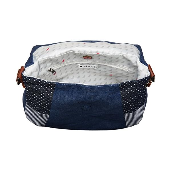 Sakroots-Foldover-Crossbody Sakroots womens Foldover Crossbody Bag Cotton Canvas, Multifunctional Purse With Adjustable Strap Zipper Pockets Sustainable Durable Design, Navy Spirit Desert, One Size US