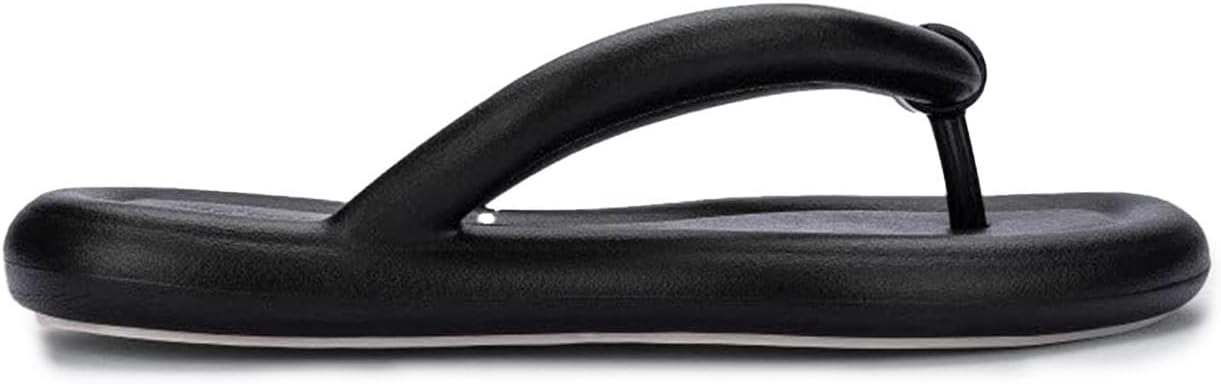 Melissa Free Flip Flop for Women, Black/Beige, 8