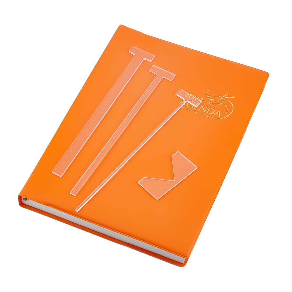 Kit 4 Outils De Reliure Acrylique – Guides Pour Couvertures De Livres, Albums, Planificateurs DIY