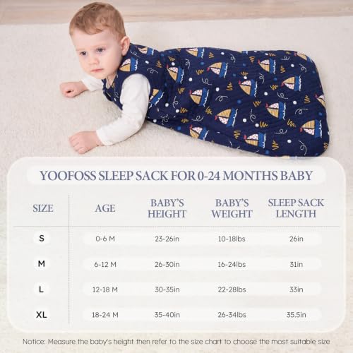 Yoofoss Schlafsack Baby Winter 2.5 Tog – Ansicht 5