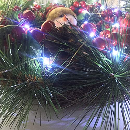 2-Pack-Battery-Operated-Mini-Led-Fairy-Lights-Dewdrop-Garland-Lights-with-Timer-6-Hours-on18-Hours-Off-for-Wedding-Party-Decorations50-Leds-18-Feet-Silver-Wire-Cold-White 2 Pack Battery Operated Mini Led Fairy Lights Dewdrop Garland Lights with Timer 6 Hours on18 Hours Off for Wedding Party Decorations50 Leds 18 Feet Silver Wire Cold White