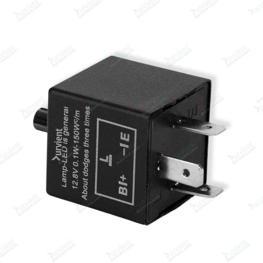 Durvient.com® 3 Pin LED Indicator Relay with Adjustable Flasher Blinker – Fixes Indicator Hyperflashing (12~15v)-image-9