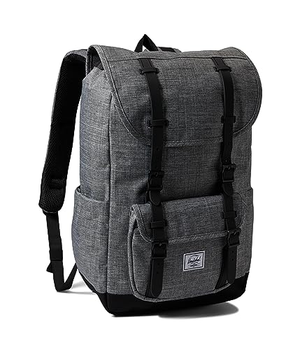 Herschel Supply Co. Little America Mid, Raven Crosshatch, tamanho único, Cruzado de corvo, One Size, Little America Mid