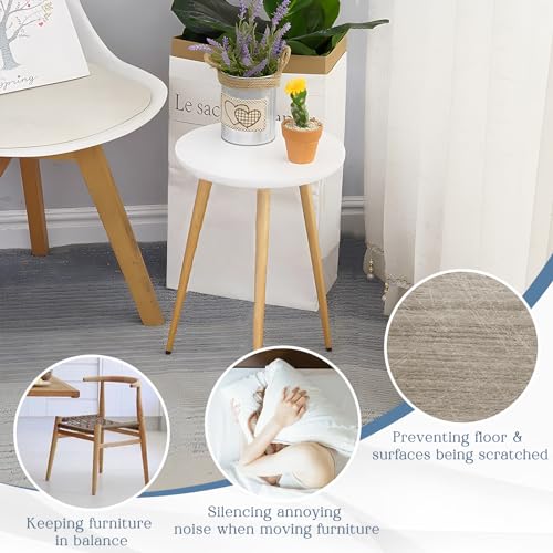 SPDYCESS 30 PCS Round Furniture Rubber Feet Bumpers with Matching Screws - Image 4