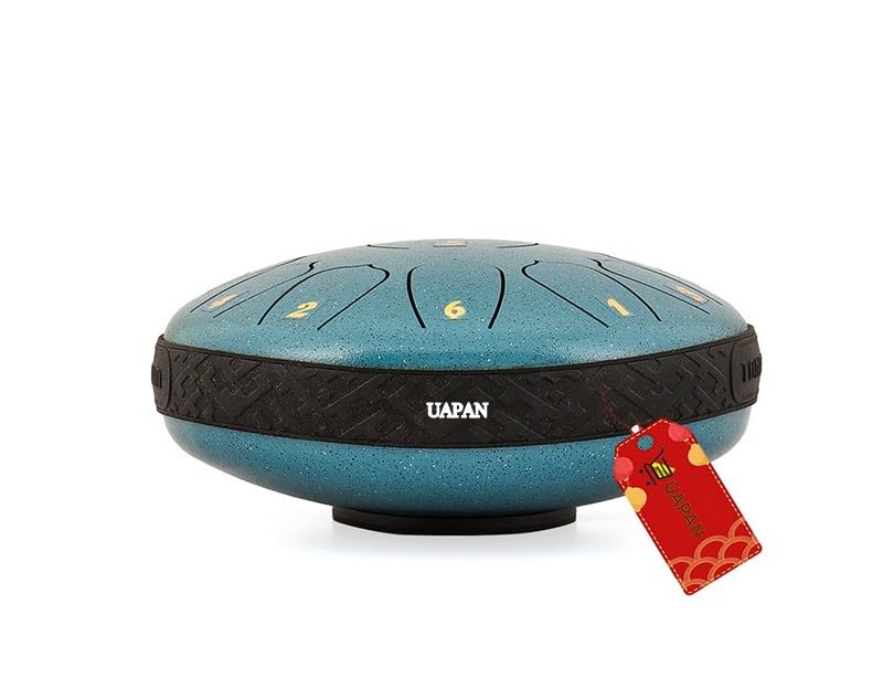 UAPAN Steel Tongue Drum 13 Note, 6.5 inch Multicolcor Percussion