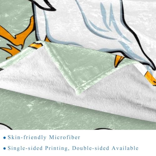 Couverture douillette Rows of White Ducks : plaid microfibre lit et sofa - 3