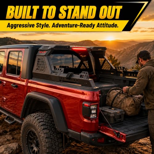 Image of MONOKING Adjustable Truck Bed Sport Roll Bar with 3rd Brake Light