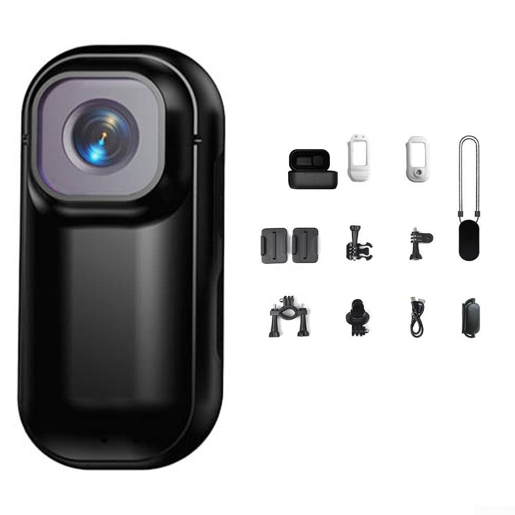 ABS Corpo 4K WiFi Camera con attacco magnetico (nero) | Robusto materiale ABS, resistente agli urti, costruzione durevole, opzioni in bianco o nero, lunga durata