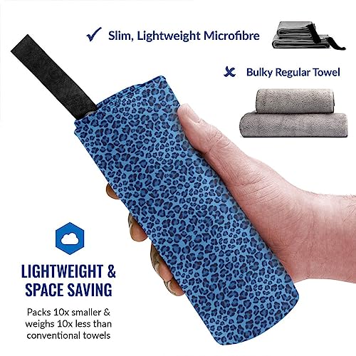 Serviette microfibre à mousqueton compacte et légère pour sport