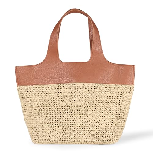 Amazon Essentials Borsa Oversize Donna, Rafia...