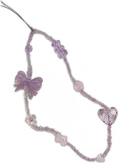 Harlotte Cordões de corrente de telefone pingente de telefone alça de telefone material acrílico acessórios de joias para telefone para mulheres meninas - estilo 6