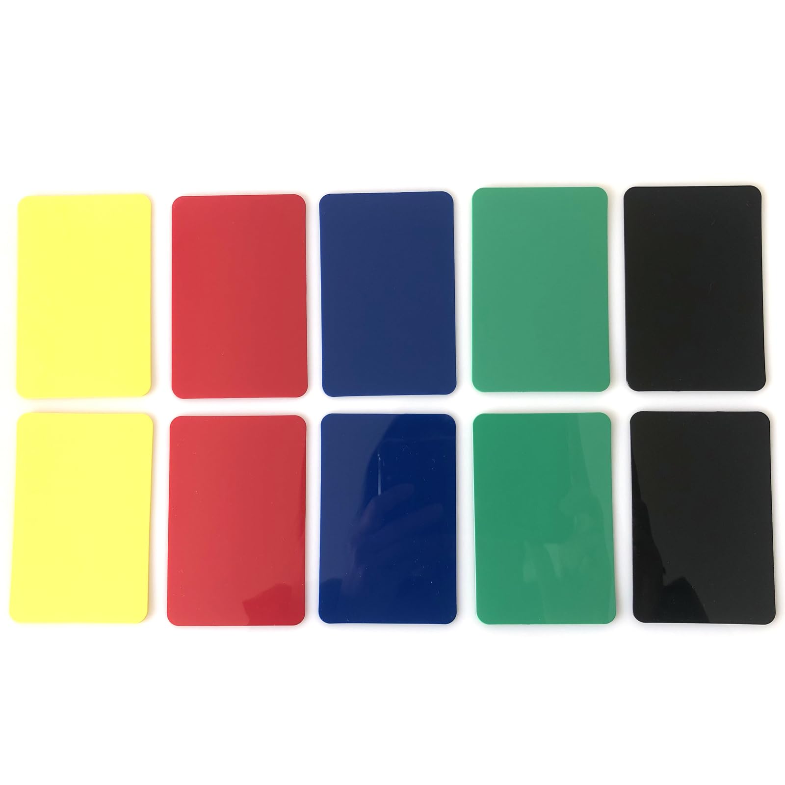 Paquete de 10 tarjetas de corte de poker – Tarjeta de corte tamaño puente en 5 colores para póquer Texas Holdem Blackjack Home Games 6