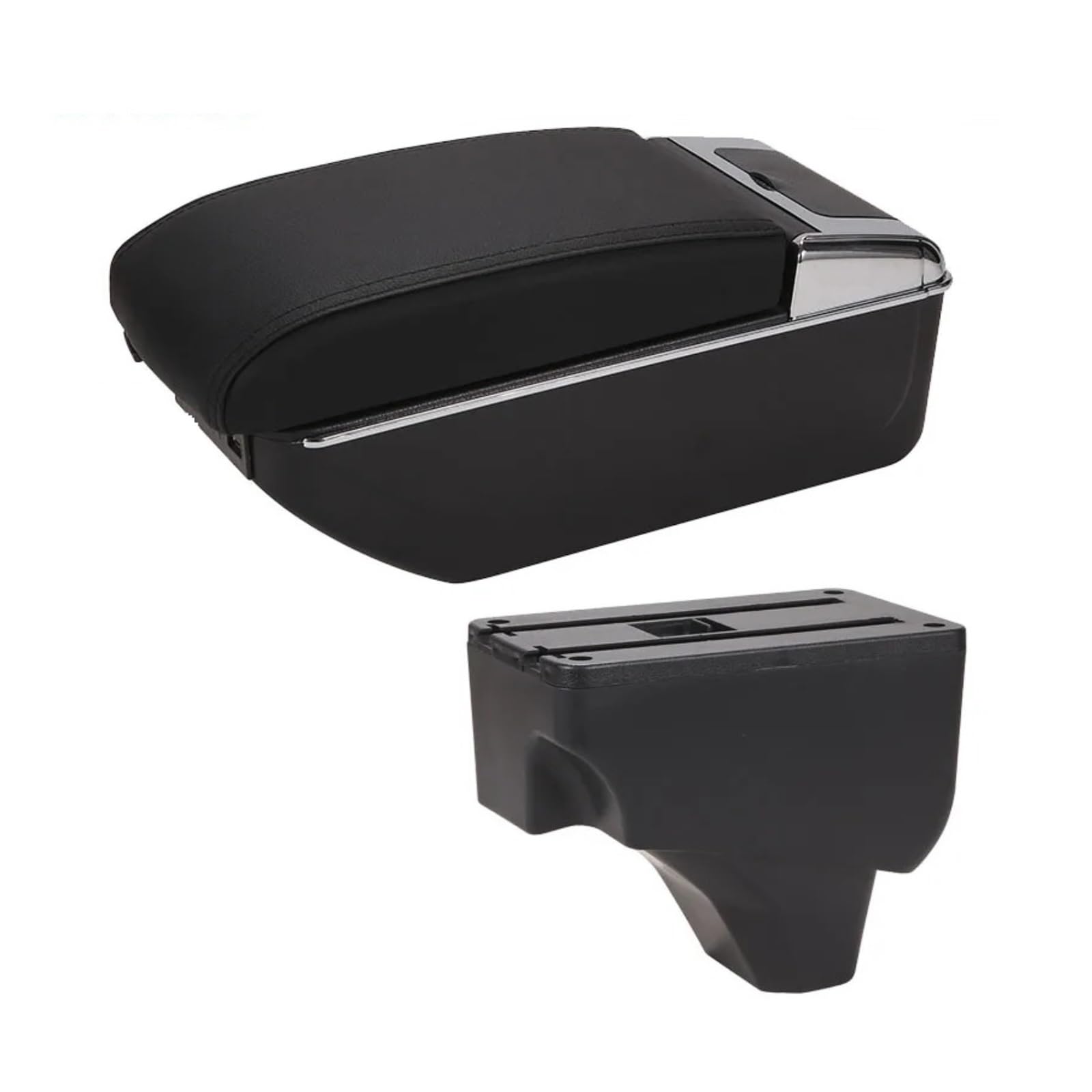 Ggwqoops Car Armrests For Peugeot 2008 2019-2024 Armrest Car Box Retrofit Parts Interior Details Storage Accessories Armrest Box(B2 Black line 7USB)