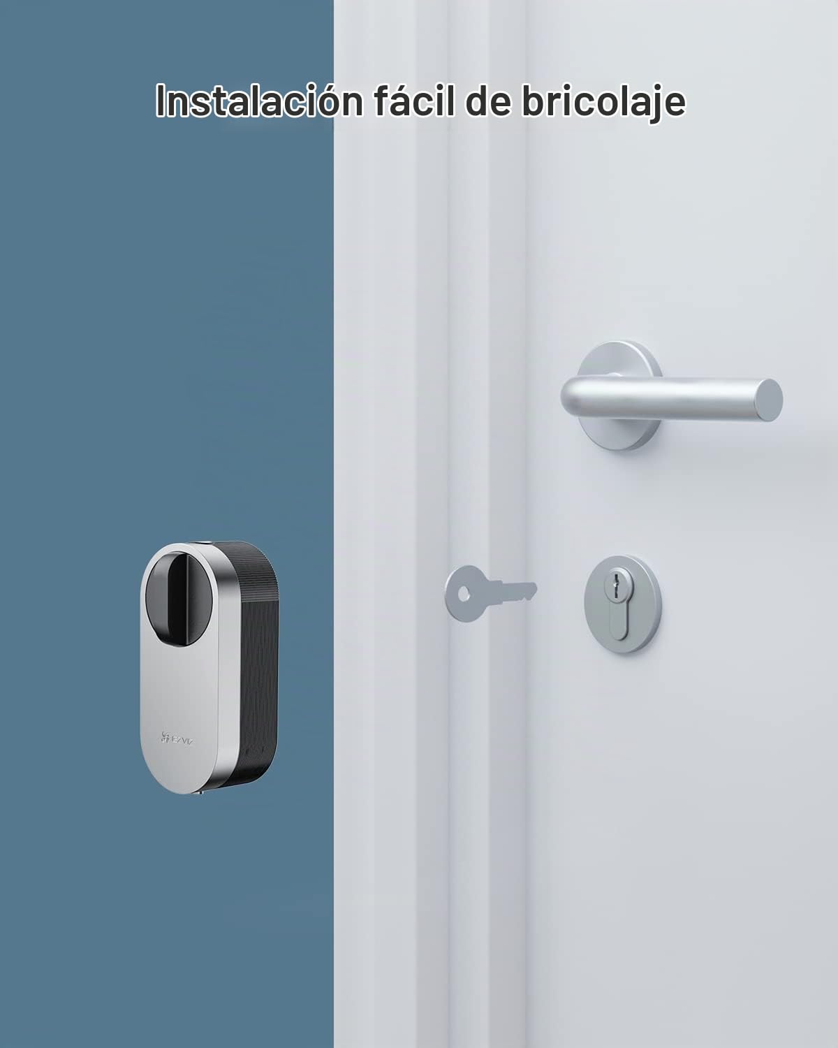EZVIZ Smart Lock Cerradura Inteligente con WiFi, Cerradura Electrónica Automática, Instalación DIY, Modo Privacidad, Gestión de Usuario via App EZVIZ para Smart Home, DL01S