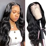 Megalook Transparent Lace Front Wigs Human Hair 20inch Body Wave Human Hair Wigs For Black Women Transparent T Part Lace Front Wigs Wavy Hair Wigs Pre Plucked Hairline with Baby Hair