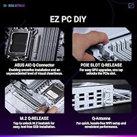 ASUS ROG Strix X870E-A Gaming WIFI7 Neo AMD ATX Mainboard, 16+2+2 Leistungsstufen, DDR5 Steckplätze, Vier M.2 Steckplätze, PCIe? 5.0 mit voller Unterstützung für GPU der nächsten Generation, WiFi 7 – Ansicht 5