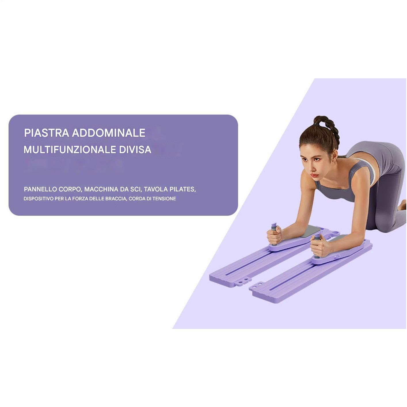 Reformer Pilates Pieghevole Macchina Multifunzionale Pieghevole Per | Attrezzatura Fitness Portatile Per Tonificazione Riduzione Cellulite Allenamento Equilibrio Supporto Vita