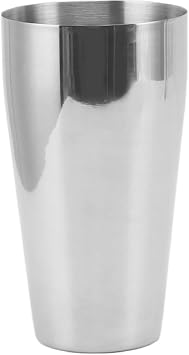 Stainl Steel Malt Milkshake Ice Cream Mixer Mixing Cup, Thickening Metal Drinking Glasses for Bar, Hand Blender Malt Cup, 750ML