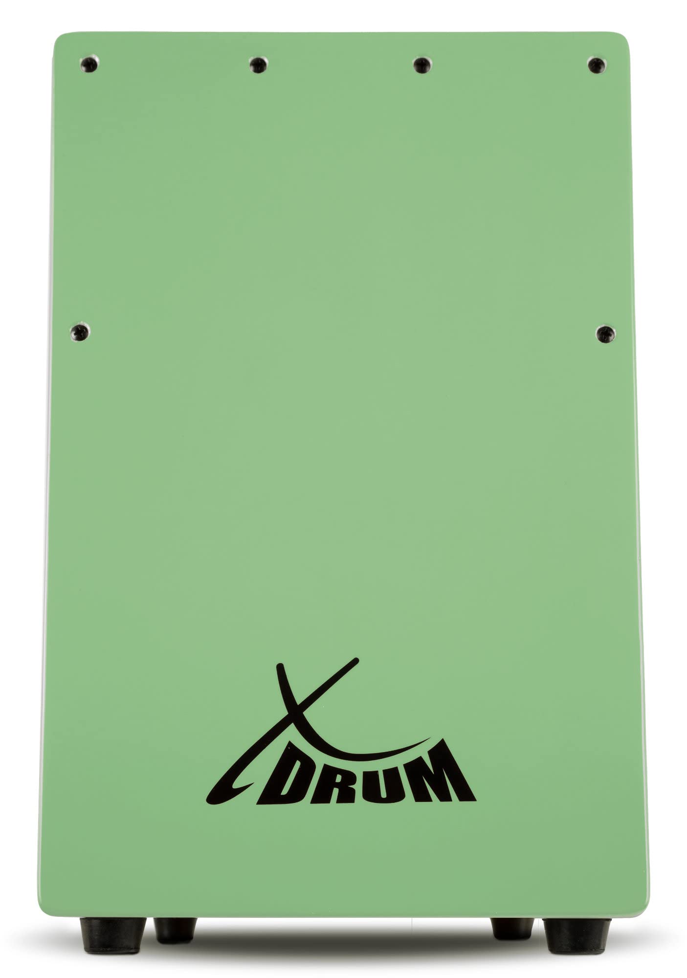 XDrum KC-37GN Cajón Infantil Verde Set con Escuela, Solo 36 cm de alto | Cajón pequeño especialmente diseñado para niños, Adecuado para educación musical temprana, Totalmente de abedul, 5 x 36 x 23