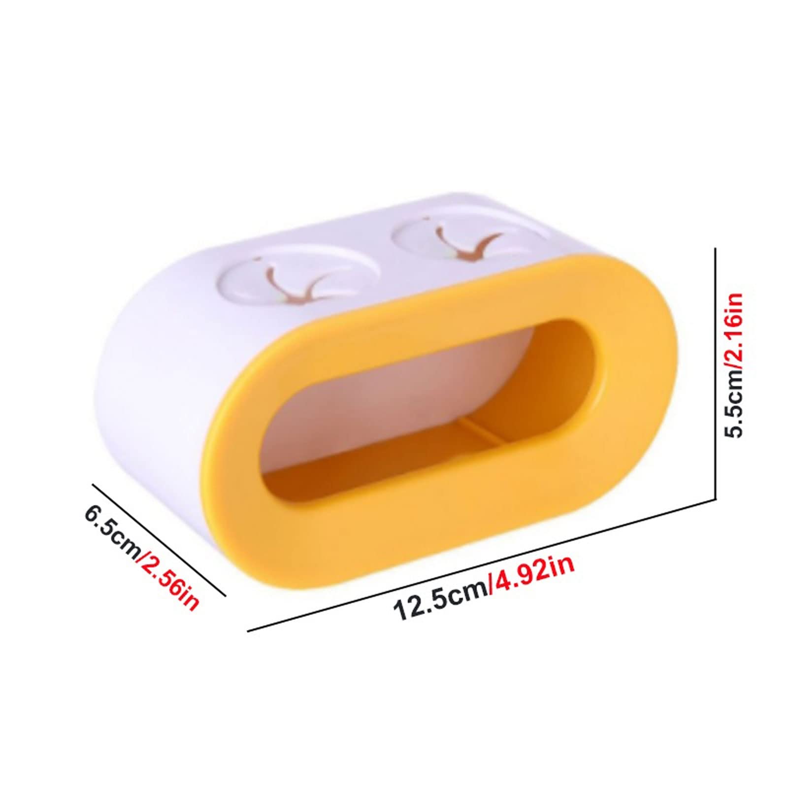 JINGYAN Porta spazzolini Double Hole Toothbrush Rack Bathroom Electric Holder Punch free Storage