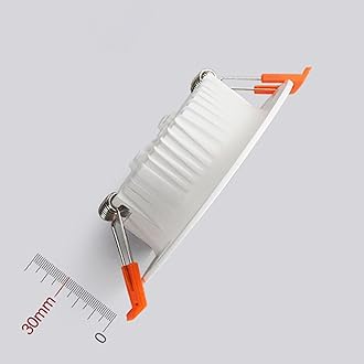 7W LED Recessed Ceiling Spotlights, 4000K Neutral White Ultra Slim Panel Light, Cut Φ80-90mm, AC110-240V Round Downlights for Living Room Office, 1 Pack