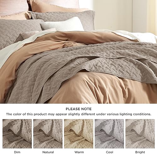 image for Bedsure Quilts Twin Size - Lightweight Bedspreads Twin Size with Baske