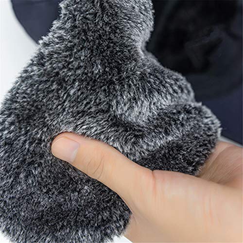 Trapper Hat Winter Hats For Men Warm Hunting Ski Ushanka Hat With Mask Ear Flaps For Men Women Black #TOP2