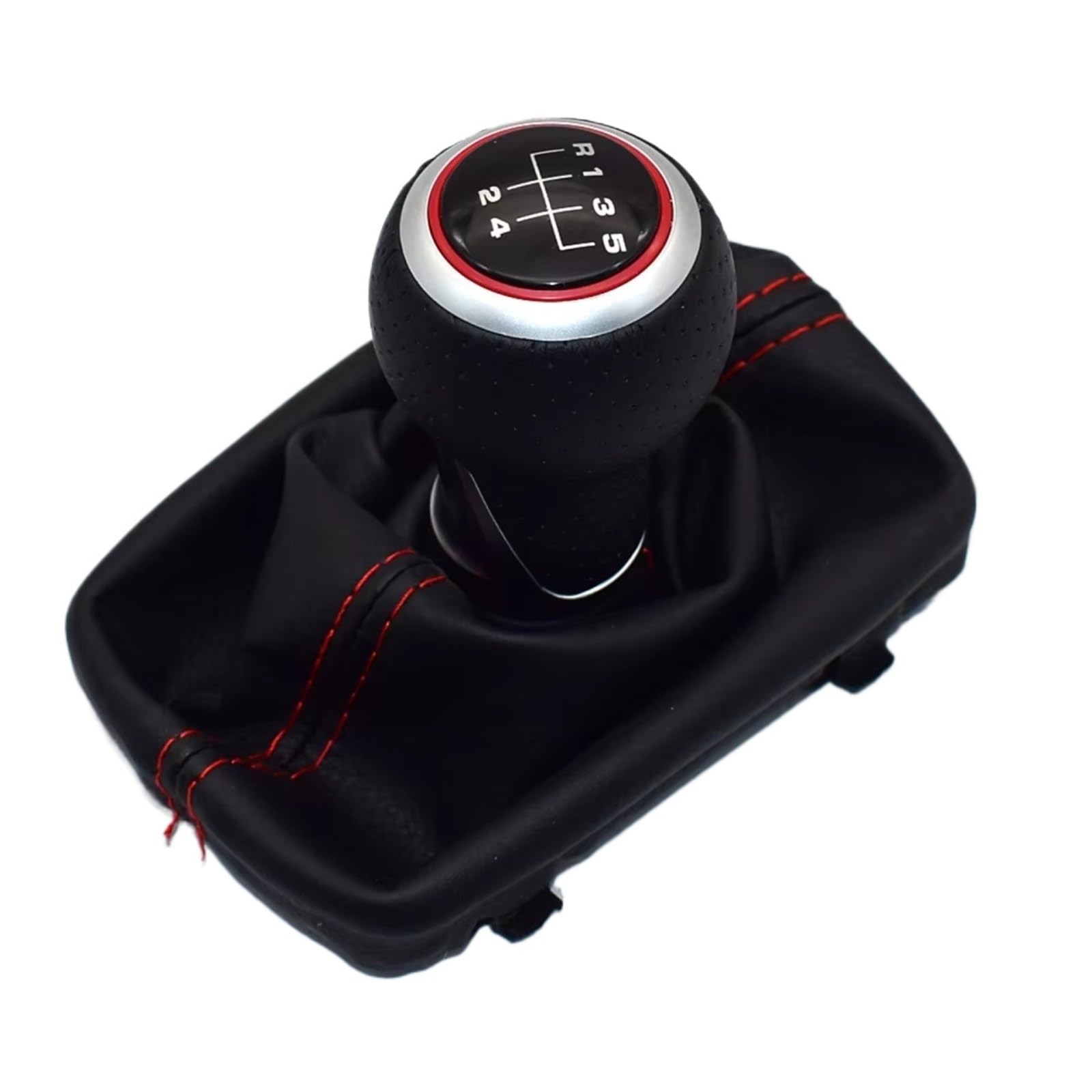 HILLAR Car Gear Stick Knob for /A3 /S3 8L 2001 2002 2003 6 Speed 5 Speed Gear Shift Stick Lever Knob Gaiter Gaitor Boot Cover(5 Speed H02)