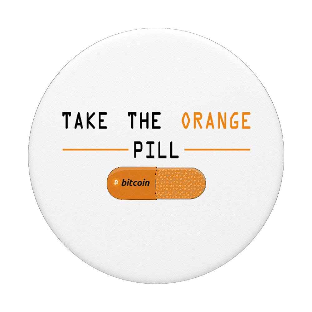 Amazon.com: Bitcoin BTC Crypto - Take The Orange Pill - Bitcoin PopSockets  Swappable PopGrip : Cell Phones & Accessories