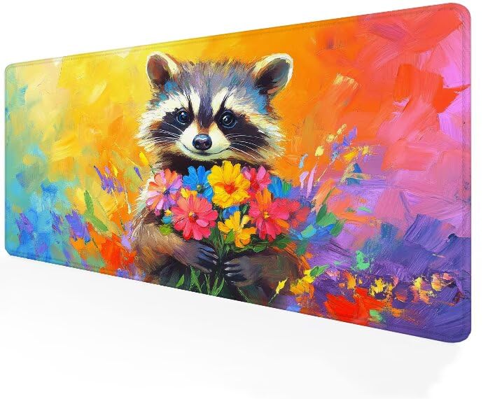 Tapis de souris XXL 1200x600 animal en caoutchouc antidérapant et lavable