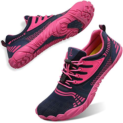 L-RUN Water Shoes for Women Aerobics Sports Exercise Navy Women_7, Men_5.5 M US