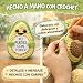 Imagen de Amigurumi Aguacate Crochet con Mensaje Motivador