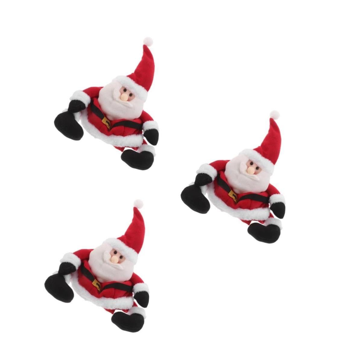 NUOBESTY 3 Stück Lustige Weihnachtsmannmütze mit Langen Beinen für