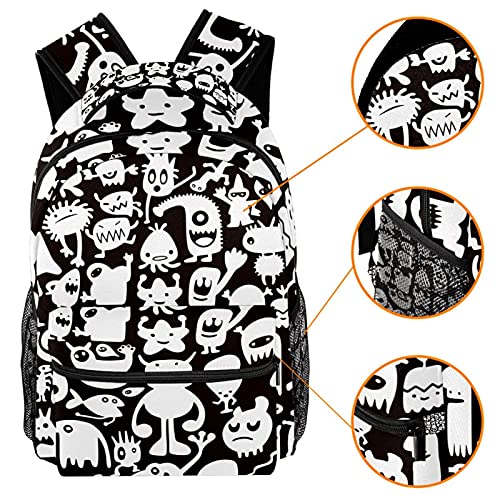 Sac à dos décontracté fantôme Halloween multicolore pour ordinateur - 3
