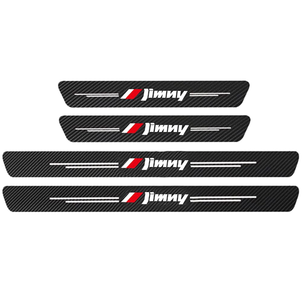 Sdyayfge Normal 4Pcs Kick Plates Car Door Sill Protector,For Suzuki Jimny