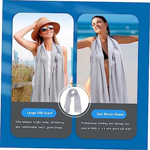 Large Cotton Linen Shawl for Women Chic Outdoor Beach Scarf Multi Purpose Sunscreen Wrap Lightweight4