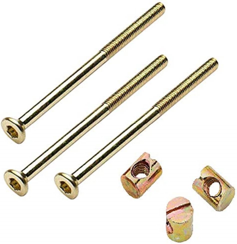 Bulk Hardware BH01773 100mm Allen Headed Furniture Bolt and Nut, Pack