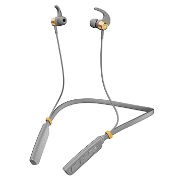 Boat Rockerz 235 Pro Wireless Bluetooth Neckband in Ear Earphone, Upto 20 hrs of Playtime, Beast Mode, Low Latency, IPX5 Water & Sweat Resistance, ENx Technology, Bluetooth v5.2(Ash Grey) - image, photos