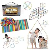 トイオブザイヤー2025受賞 ロンビー (Lon-Bi) 自分でつくる屋内遊具 (7色 / 560ピース) おもちゃ 知育玩具 室内遊び (4歳～ / 小学生/女の子 男の子) ギフト プレゼント LOTUS LIFE